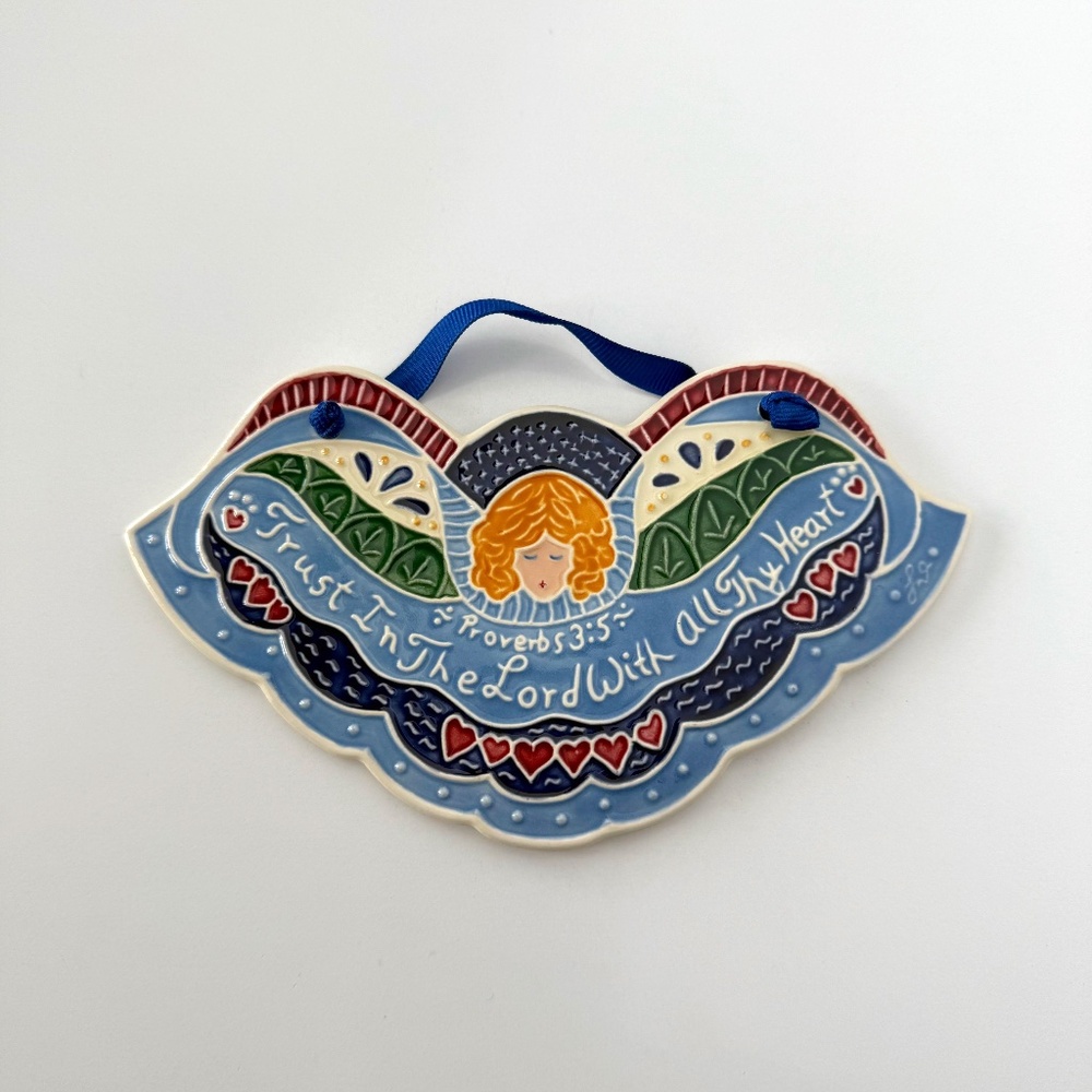 J. Duban Designs Decorative Hanging Tile Proverbs 3:5